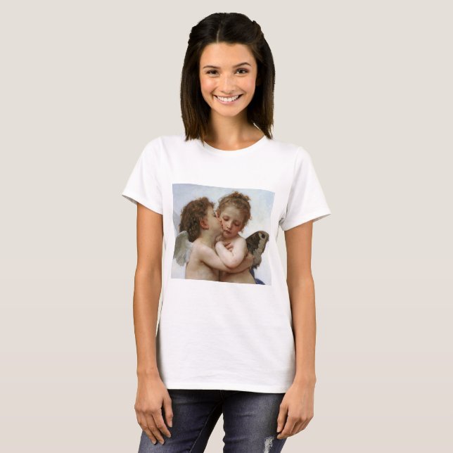 Camiseta Bouguereau , “ First kiss ” (Frente Completa)
