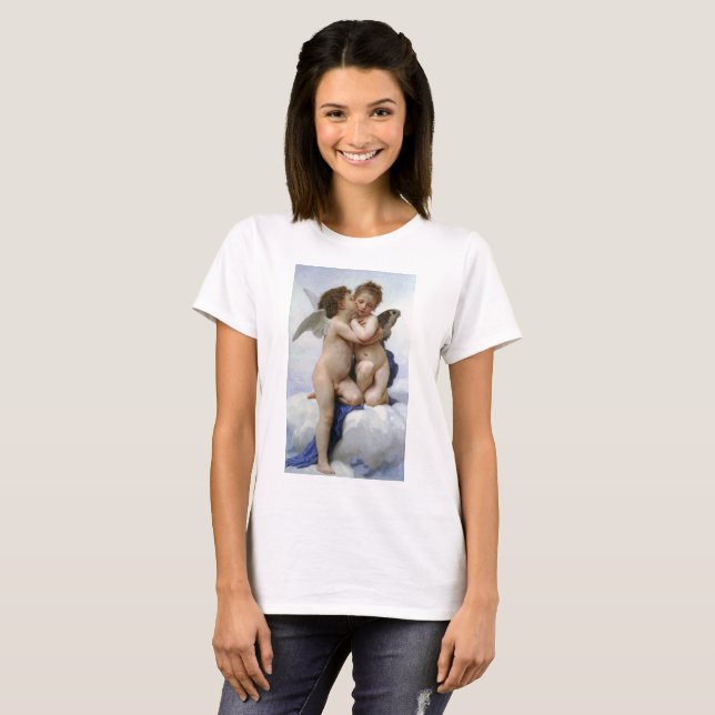 Camiseta Bouguereau , “ First kiss ” (Frente Completa)