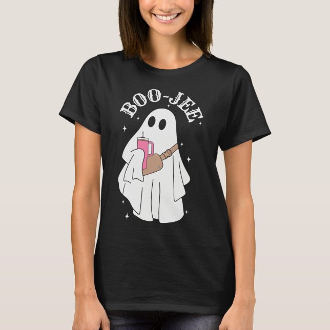 Camiseta Boujee Boo-jee Cute Ghost Spooky Halloween (Frente)