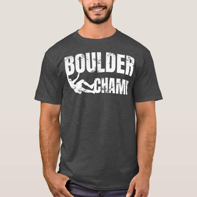 Camiseta Boulder Champ Vintage outfit para pedagem (Frente)