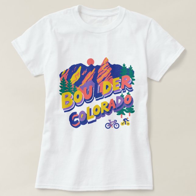Camiseta Boulder Colorado (Frente do Design)