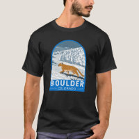 Boulder Colorado Cougar Retro Viagem Art Vintage