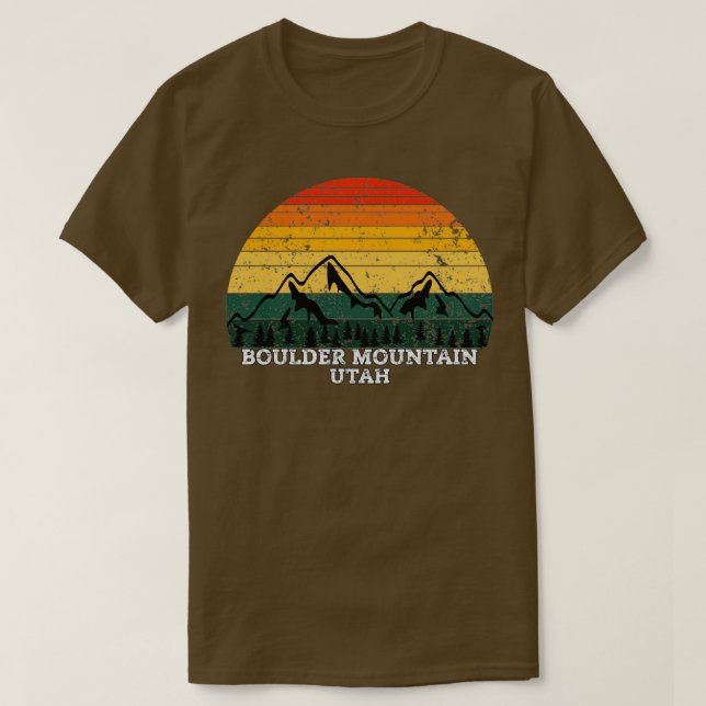 Camiseta Boulder Mountain Utah (Frente do Design)