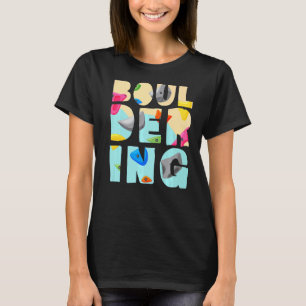 Camiseta Boulderer Rock Escalonando Montanheira