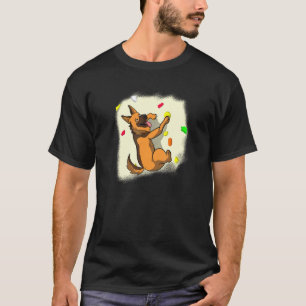 Camiseta Bouldering Escalando Sheepdog I German shepherd Bo