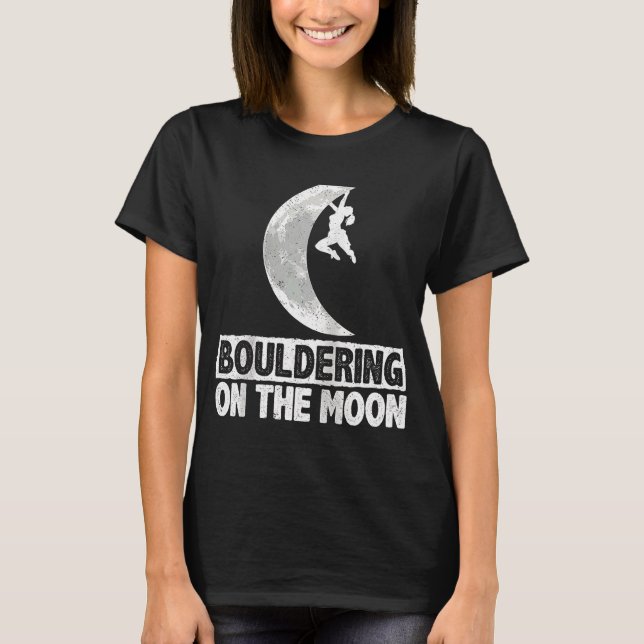 Camiseta Bouldering On Wall Climber Boulderer Free (Frente)