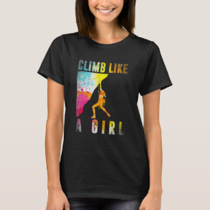 Camiseta Bouldering Rock Clima Mulheres Meninas Crianças Ro