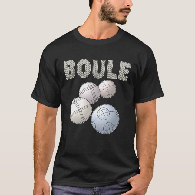 Camiseta BOULE Balls Petanque Sport Boccia Game Boulen Boul (Frente)
