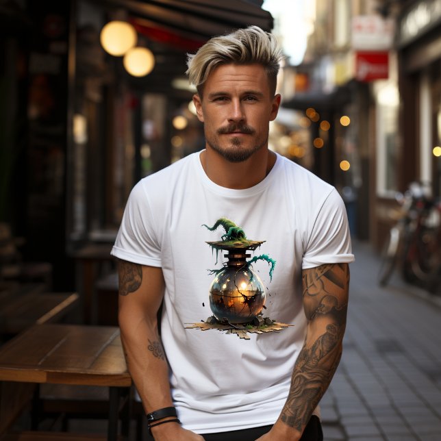 Camiseta Boule de verre magique en ruine (Criador carregado)