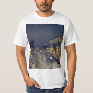 Camiseta Boulevard Montmartre na Night Pissarro