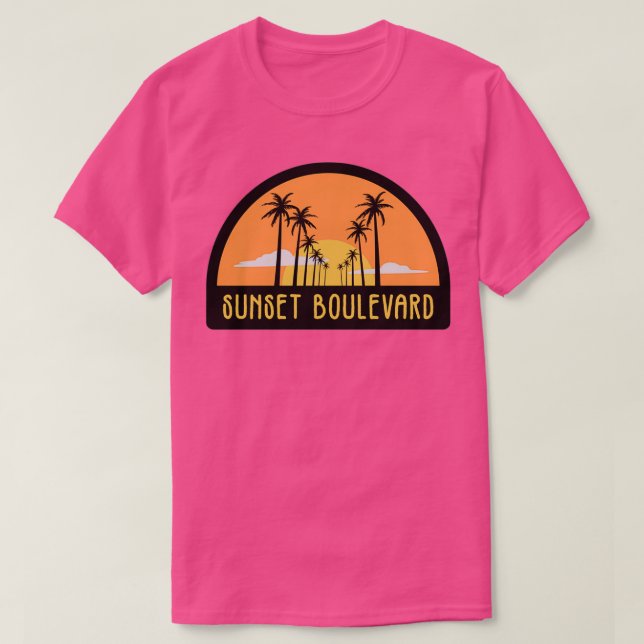 Camiseta boulevard sunset (Frente do Design)