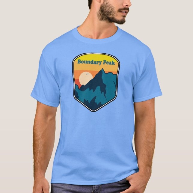 Camiseta Boundary Peak Nevada Sunrise (Frente)
