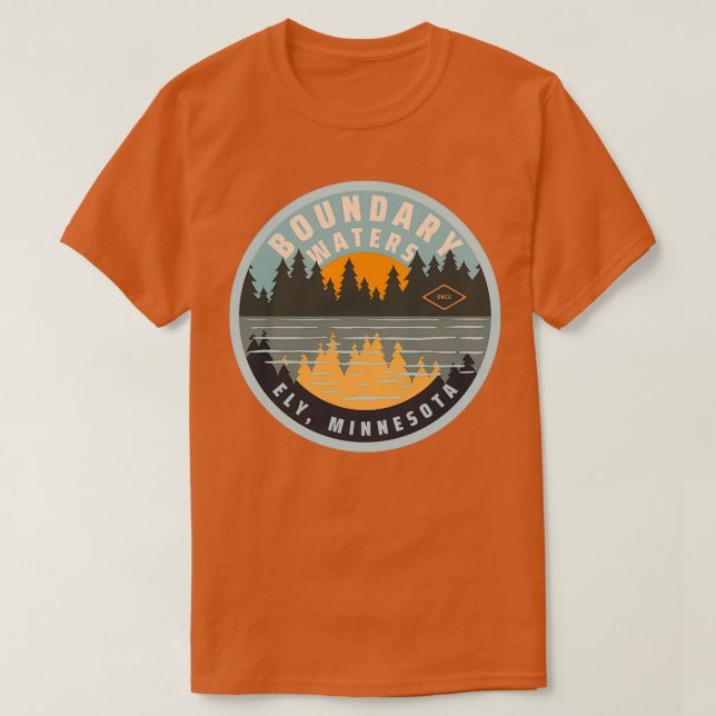 Camiseta Boundary Waters Canoe Area Ely Minnesota  (Frente do Design)
