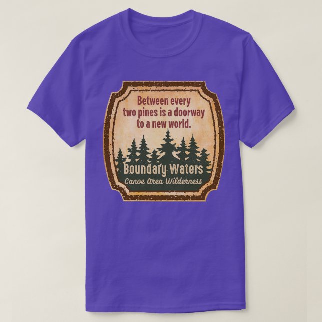 Camiseta Boundary Waters Canoe Area Wilderness s UUU  (Frente do Design)