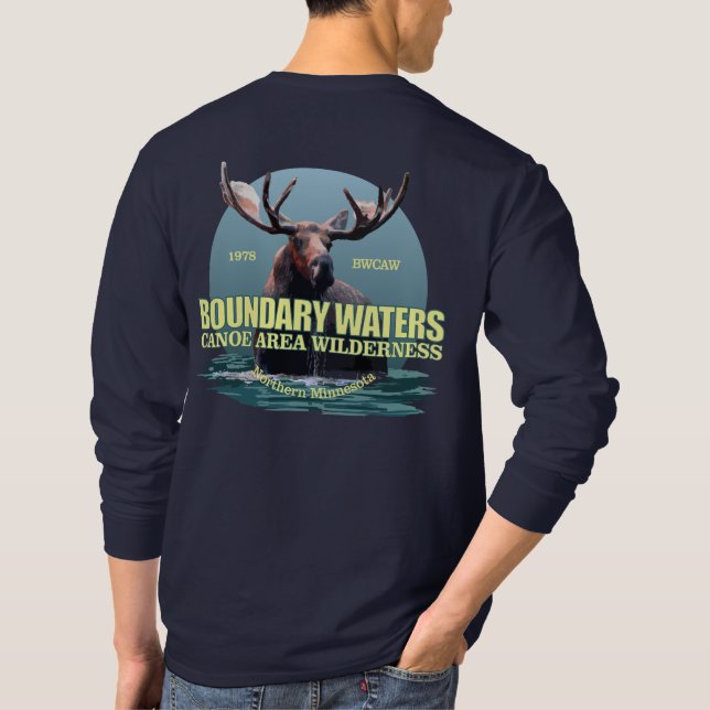 Camiseta Boundary Waters CAW (Moose) WT (Verso)