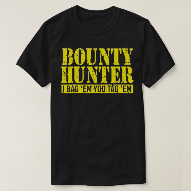Camiseta Bounty Hunter Halloween Cosplay Vintage Gift (Frente do Design)