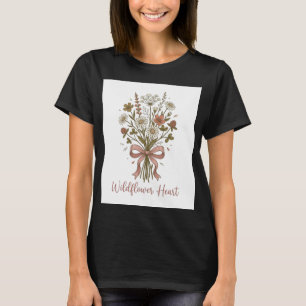 Camiseta Bouquet de Coração de Flor Silvestre Bo