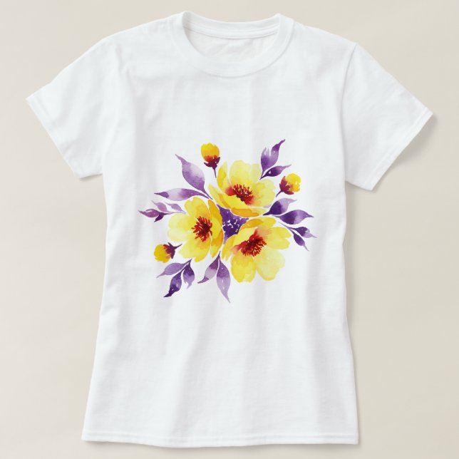 Camiseta Bouquet of flowers (Frente do Design)