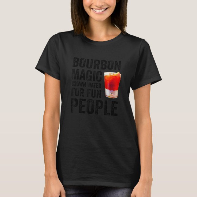 Camiseta Bourbon Definition Magic Brown Water For Divertime (Frente)