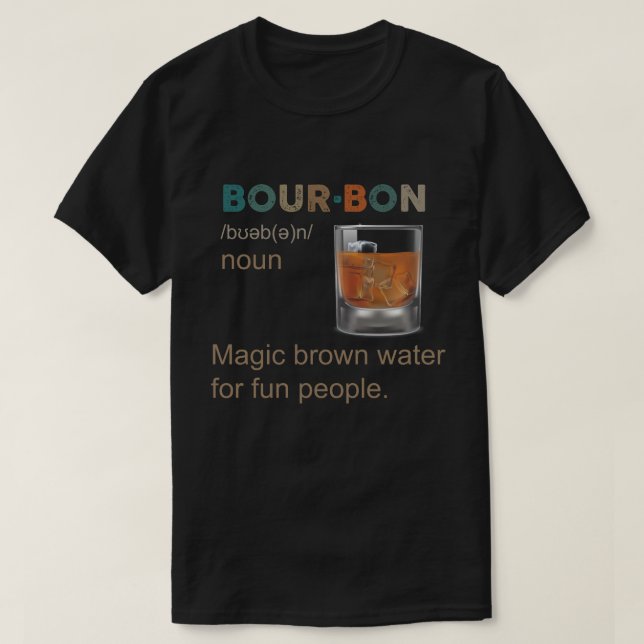 Camiseta Bourbon Magic Brown Water for Fun pessoas (Frente do Design)