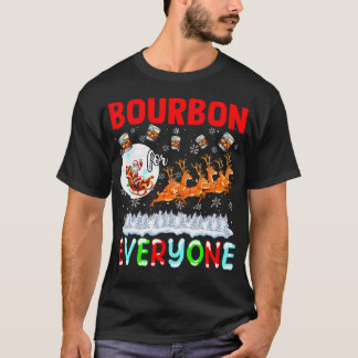 Camiseta Bourbon Para Todos Bebedor de Natal Papai Noel Tre