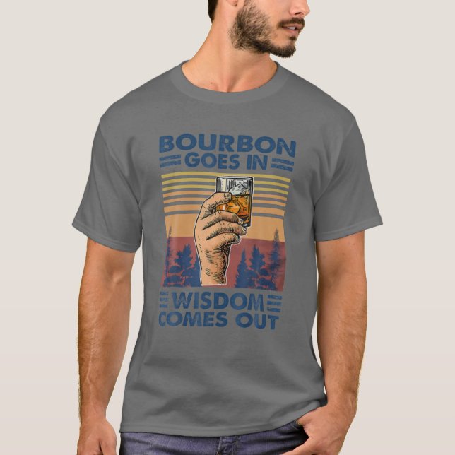 Camiseta Bourbon Sai Na Sabedoria, Bebendo Bourbon (Frente)