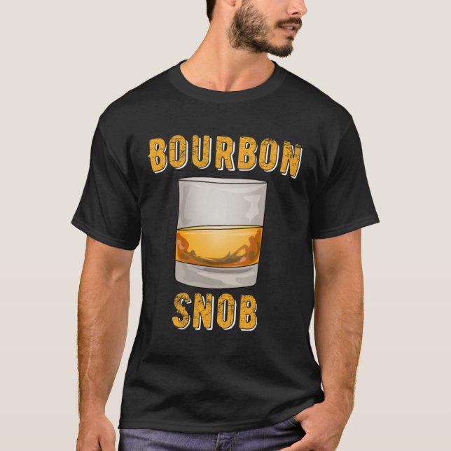 Camiseta Bourbon Snob  Whiskey Drinker (Frente)
