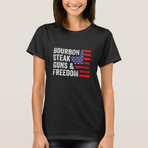 Camiseta Bourbon Steak Armas Liberdade Usa Sinalizador Whis