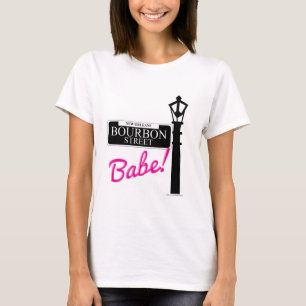 Camiseta Bourbon Street Babe New Orleans Viagem Motto