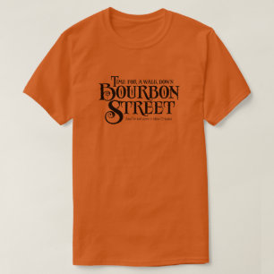 Camiseta Bourbon Street - bebida de uísque divertida