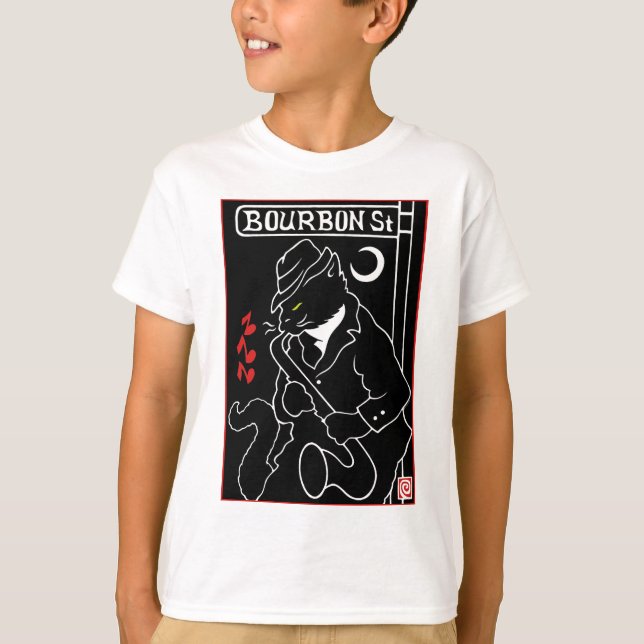 Camiseta Bourbon Street Cat (Frente)