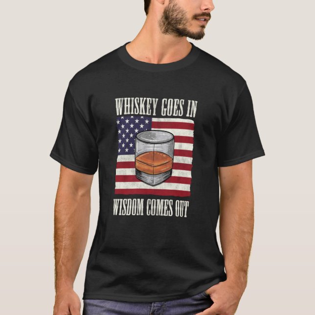 Camiseta Bourbon Whiskey entra na sabedoria sai 2 (Frente)