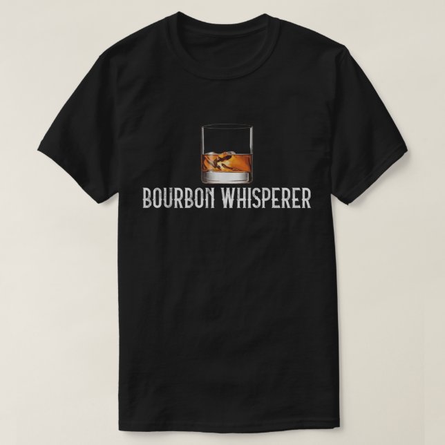 Camiseta Bourbon Whisperer Whiskey Lover Design (Frente do Design)