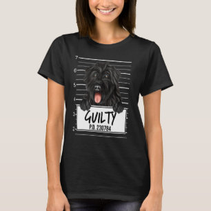 Camiseta Bouvier Des Flandres Foto de Acusado Cão Culpado