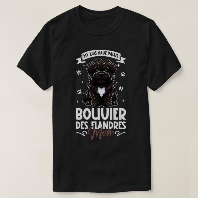 Camiseta Bouvier des Flandres Mãe (Frente do Design)