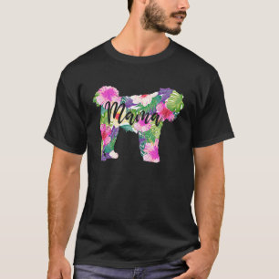 Camiseta Bouvier des Flandres Mama Mãe Dia de as mães Flore