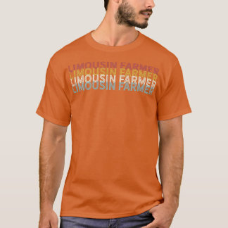 Camiseta Bovinos Vintage - Farmação de Limousin