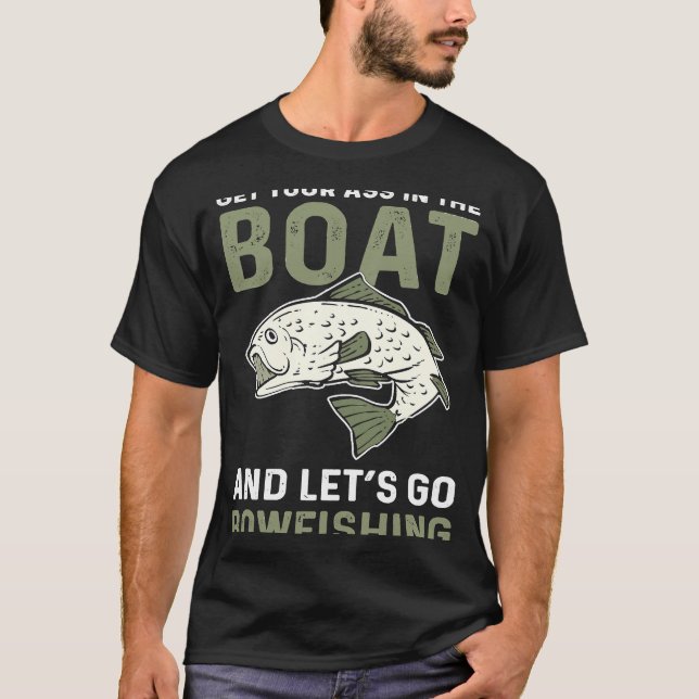 Camiseta Bowfisher Bowhunting Letu2019s Go Bowfishing (Frente)