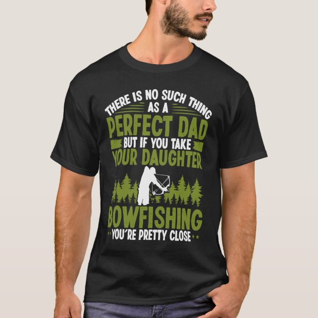 Camiseta Bowfisher Dad Fisherman Fathers Day Bowfishing Pap (Frente)