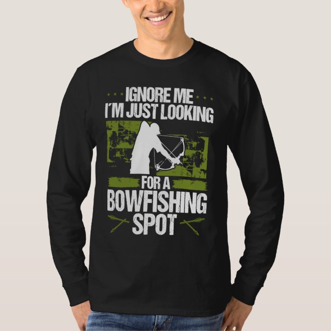 Camiseta Bowfisher Fisherman Bowfishing Spot Archer Bowhunt (Frente)