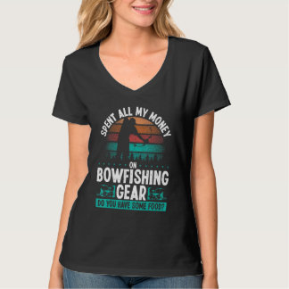 Camiseta Bowfisher I need no Money Bowhunter Airboat Bowfis