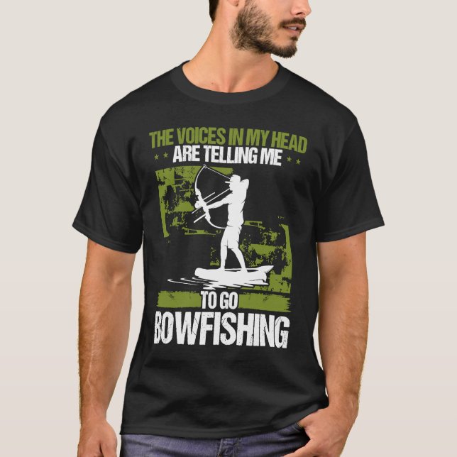 Camiseta Bowfishing Airboat Bowhunter Bowfisher Fisherman A (Frente)