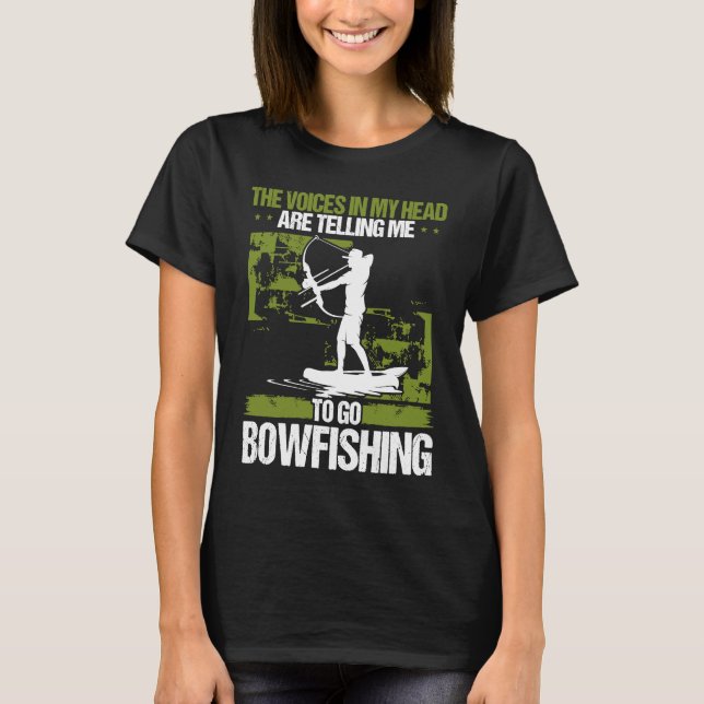 Camiseta Bowfishing Airboat Bowhunter Bowfisher Fisherman A (Frente)