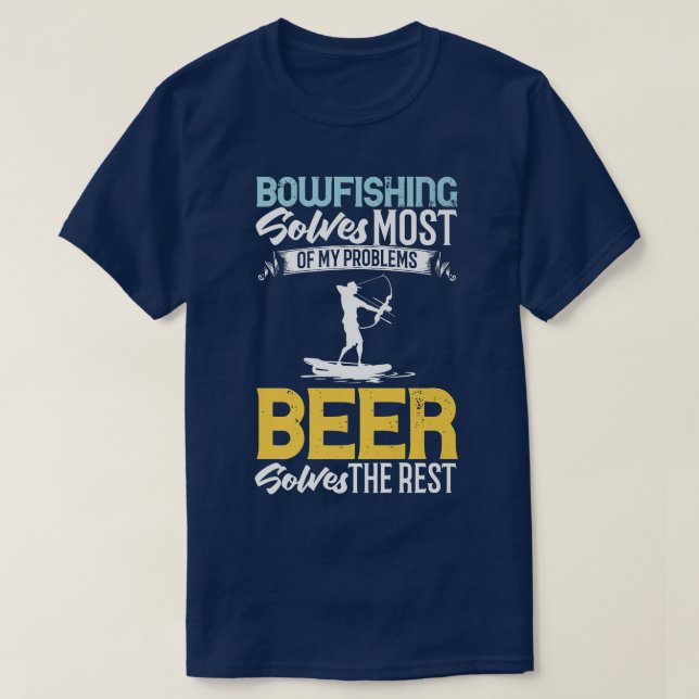 Camiseta Bowfishing Bow Lights Arrows Crossbow Bowfisher  (Frente do Design)