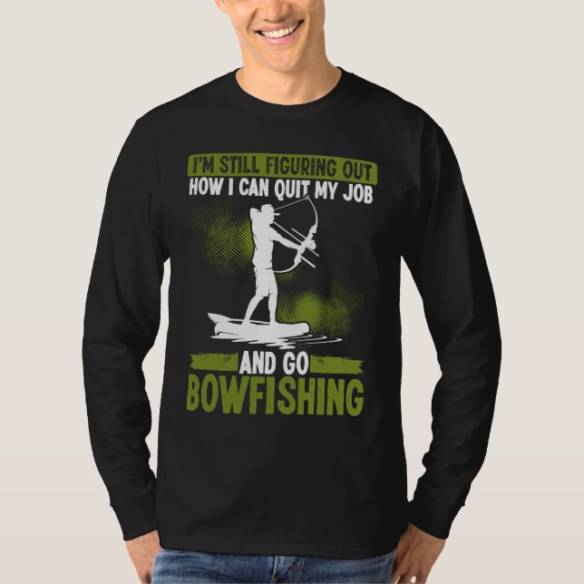 Camiseta Bowfishing Bowhunter Fisherman Archer Airboat Bowf (Frente)