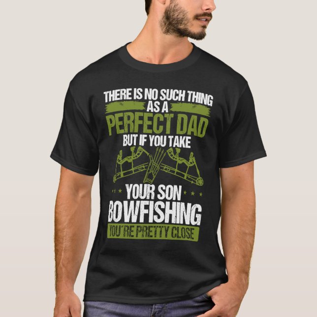 Camiseta Bowfishing Dad Fisherman Fathers Day Bowfisher Pap (Frente)