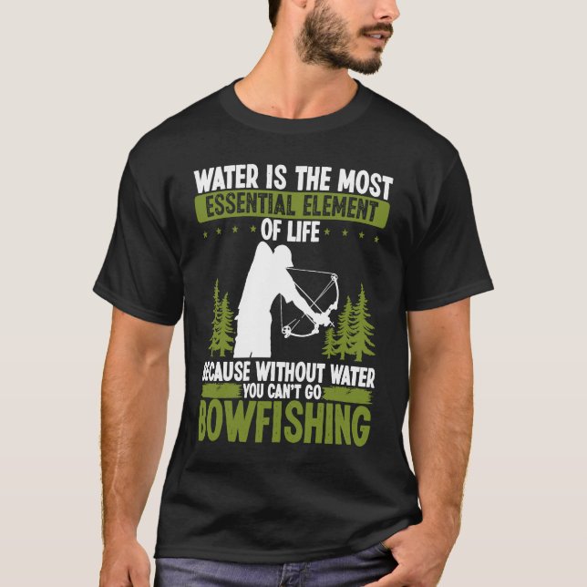 Camiseta Bowfishing Lake Sea Bowfisher Airboat Bowhunter Bo (Frente)
