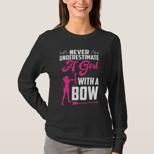 Camiseta Bowhunter Shooting Fans  Archery For Girls Women (Frente)