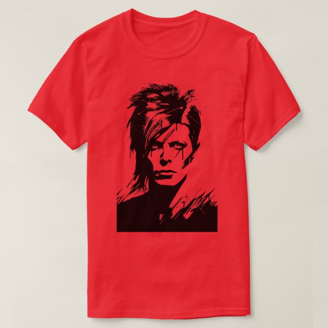Camiseta Bowie (Frente do Design)