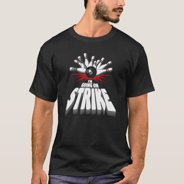 Camiseta Bowler Im Em Strike Boliche (Frente)
